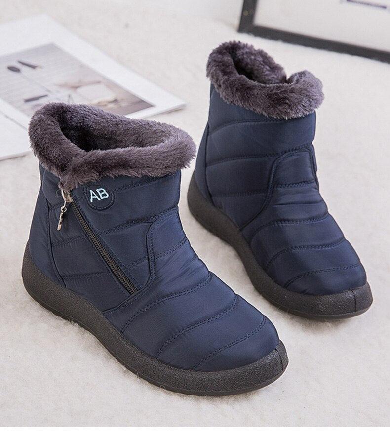 Bota Feminina de Inverno Warlock® Hunter - Quente, Confortável e Impermeável - Sapatos Femininos Moda Casual de Luxo
